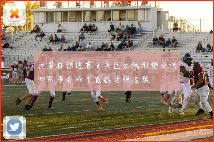 世界杯预选赛南美区出线形势分析四队争夺两个直接晋级名额